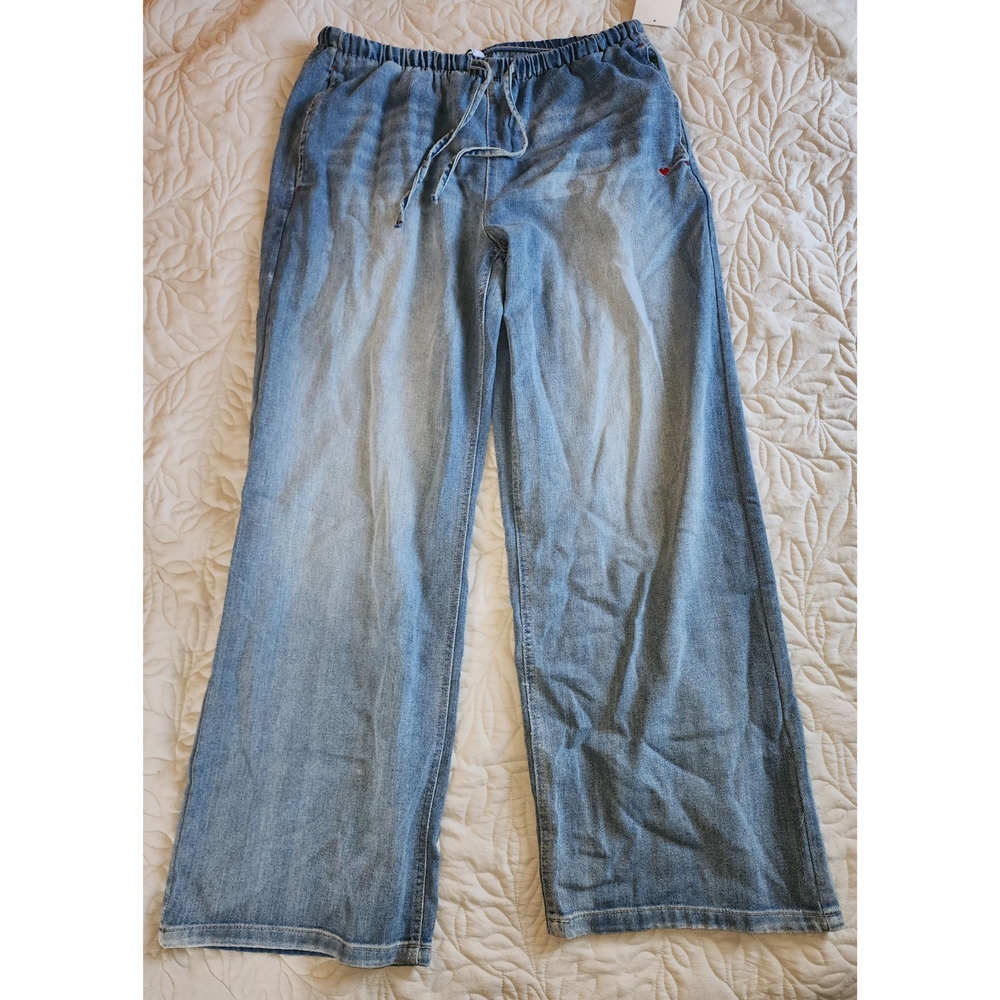 Vanilla Star Light Blue Wide Leg Jeans